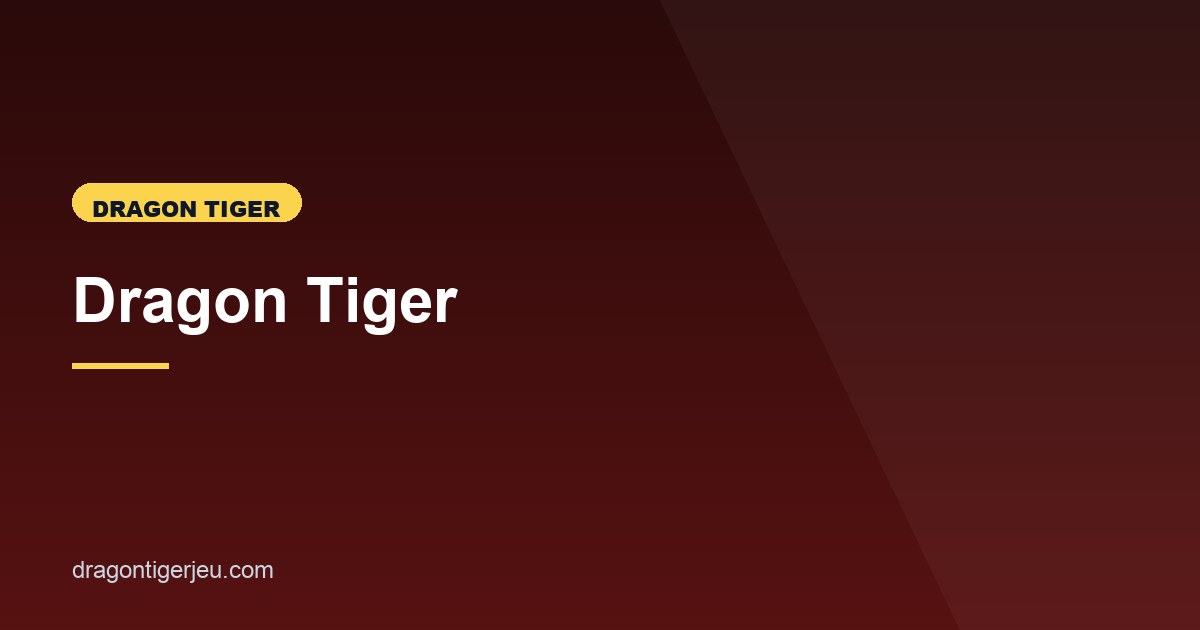 Illustration de l'article consacré aux cotes de Dragon Tiger