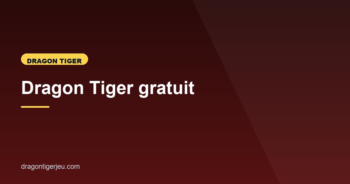 Illustration de l'article consacré à la démo de Dragon Tiger